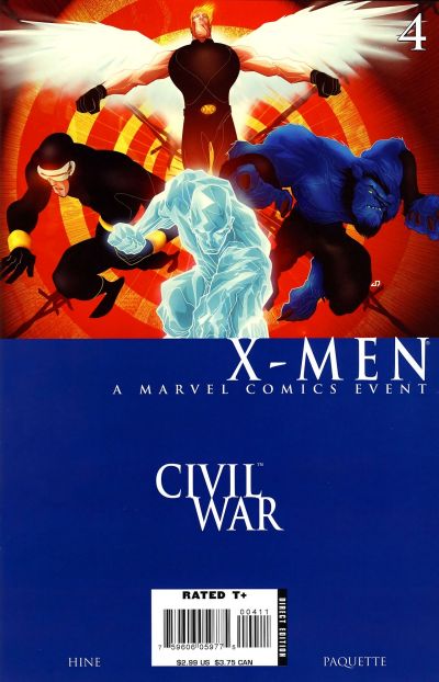 Civil War: X-Men - Complete 4 Issue Set