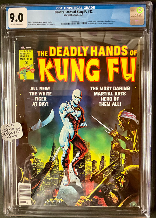 Deadly Hands of Kung-Fu #22 (1976) CGC Universal 9.0 Grade