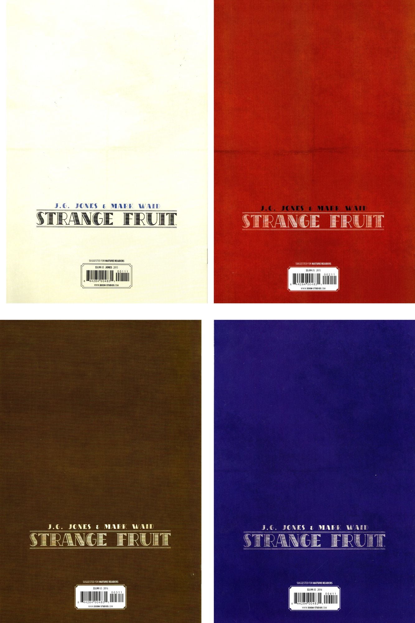 Strange Fruit #1 - 4 (2015) Complete 4x Set