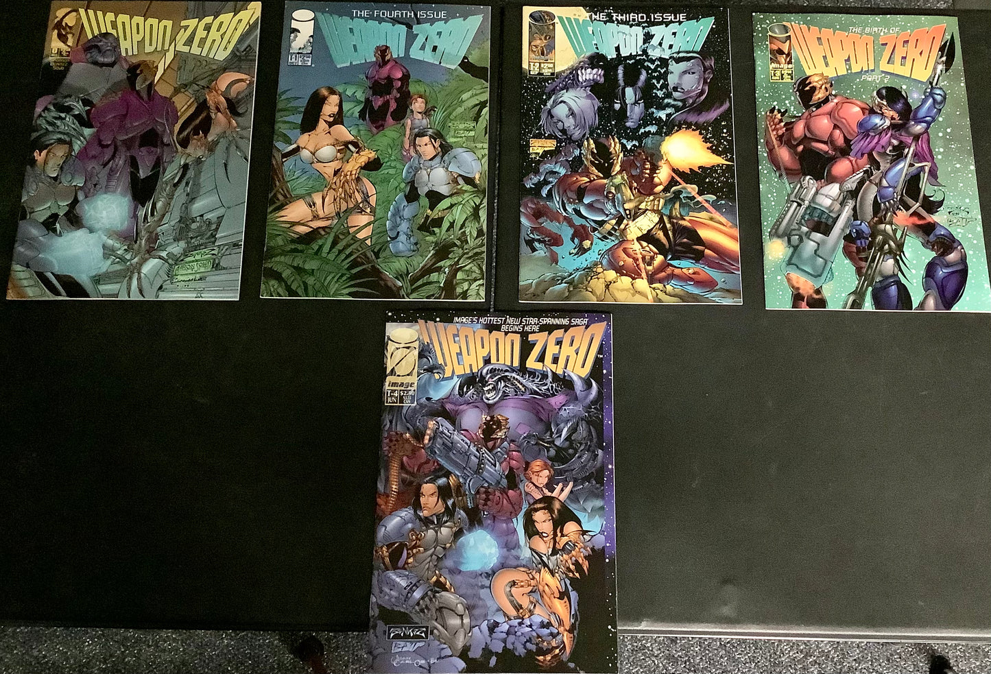 Weapon Zero #0 - 4 (1995) Complete 5x Set