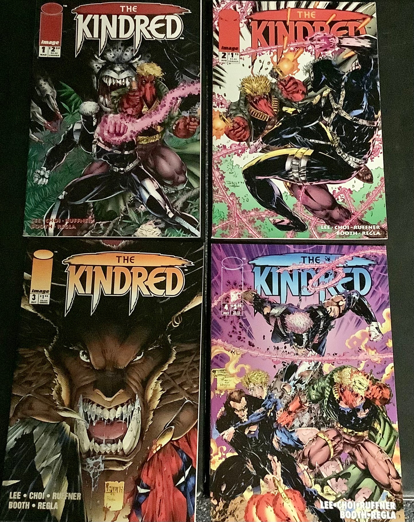 Kindred #1 - 4 (1994) Complete 4x Set