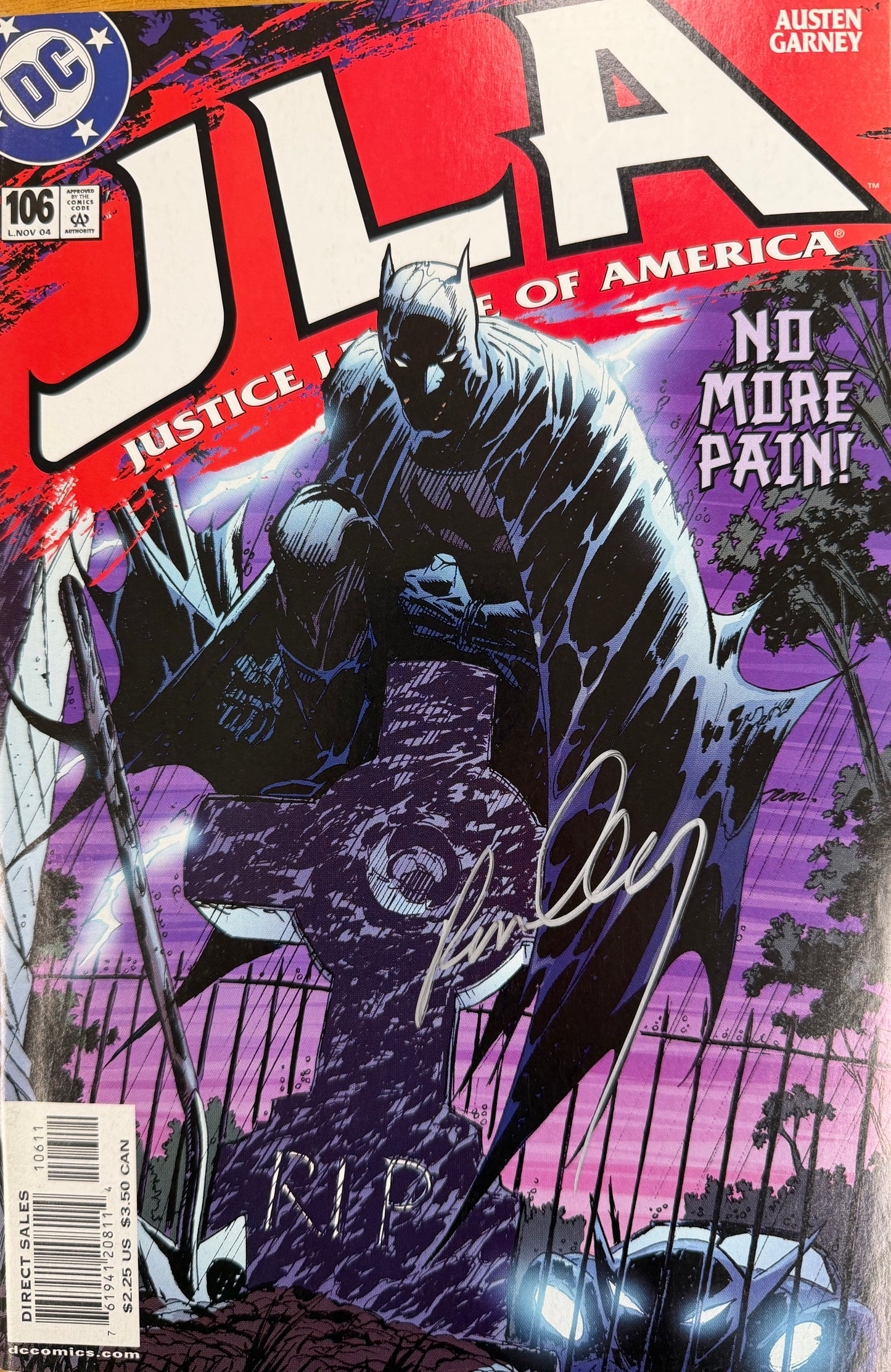 JLA (1996) #106 - Signed by Garney