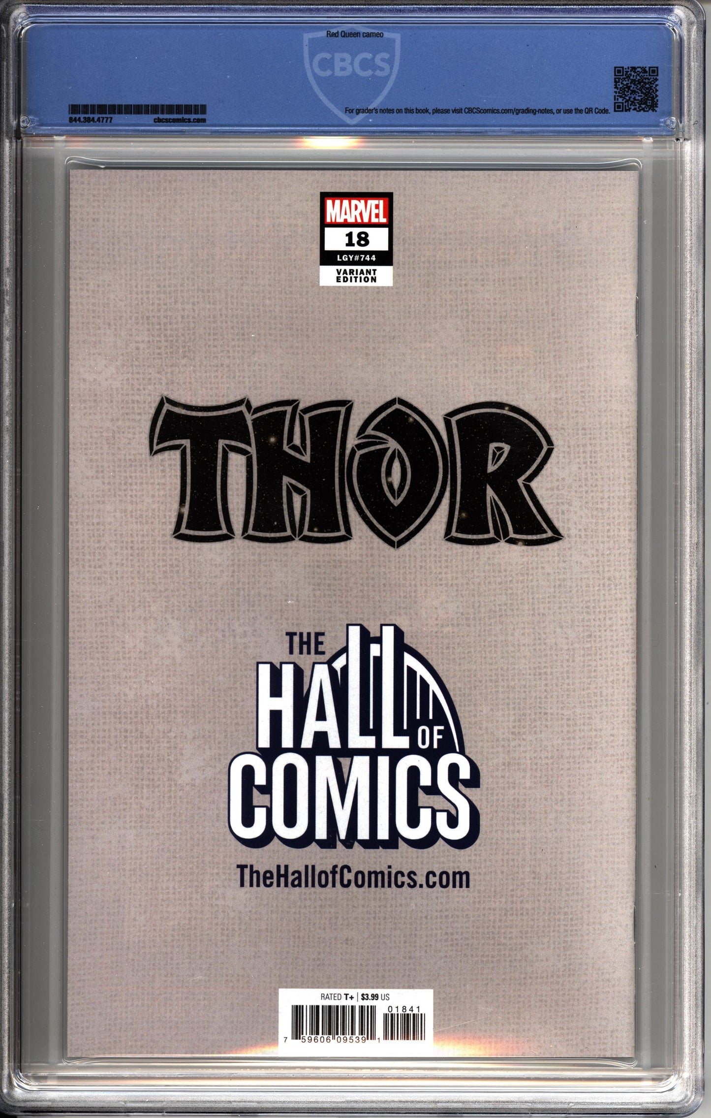 Thor #18 (2020) Daniel W Johnson Exclusive CBCS 9.8 Grade Throg/Journey into Mystery Homage