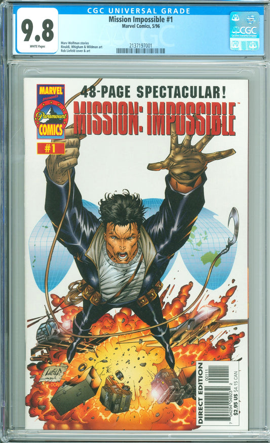 Mission: Impossible #1 (2016) CGC 9.8 Universal Grade - Tom Cruise Rob Liefeld Cover
