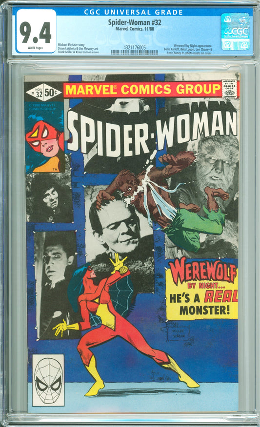 Spider-Woman #32 (1980) CGC Universal 9.4 Grade