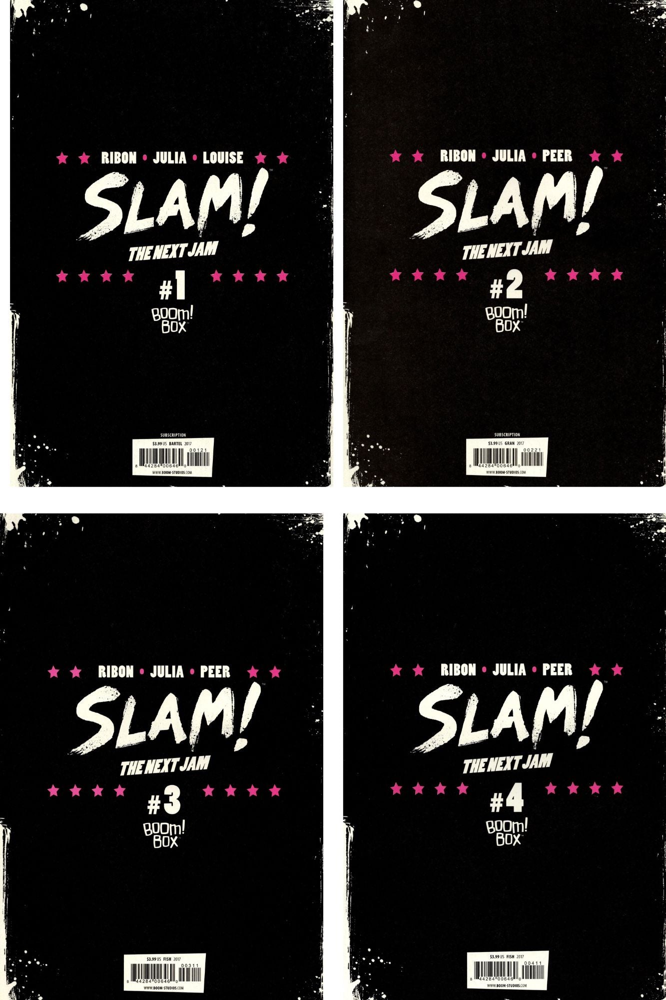 Slam: The Next Jam #1 - 4 (2017): Complete 4x Set