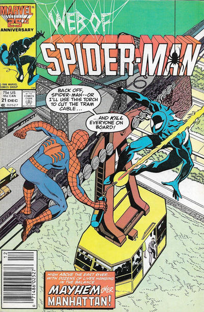 Web of Spider-Man (1985) #21 - Newsstand