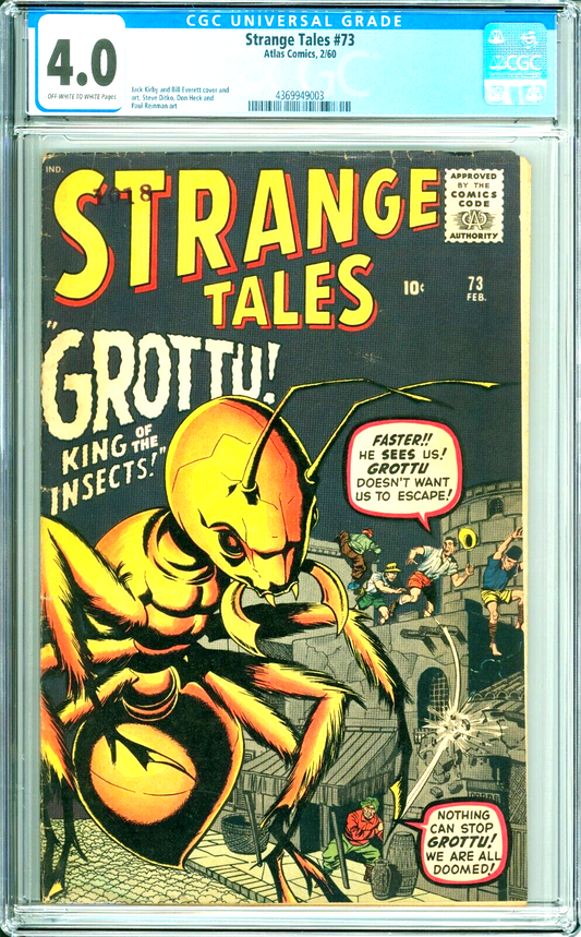 Strange Tales #73 (1960) CGC Universal 4.0 Grade