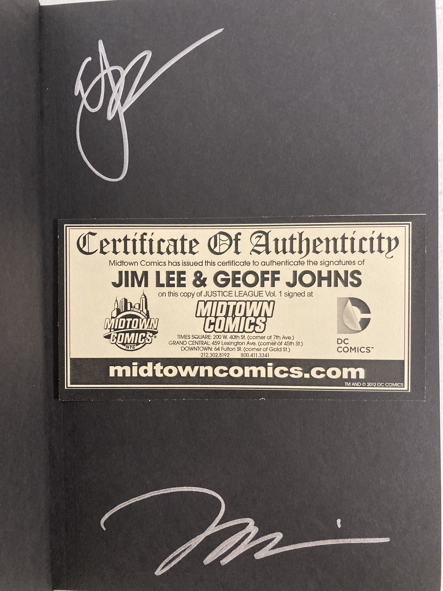 Justice League (2011) Vol 1 - Signed