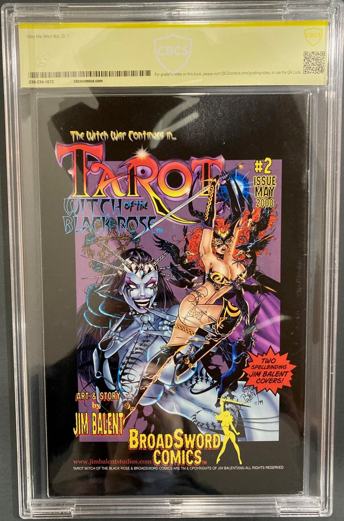 Tarot Witch of the Black Rose #1 Variant - CBCS Witnessed Signature 9.2 Jim Balent