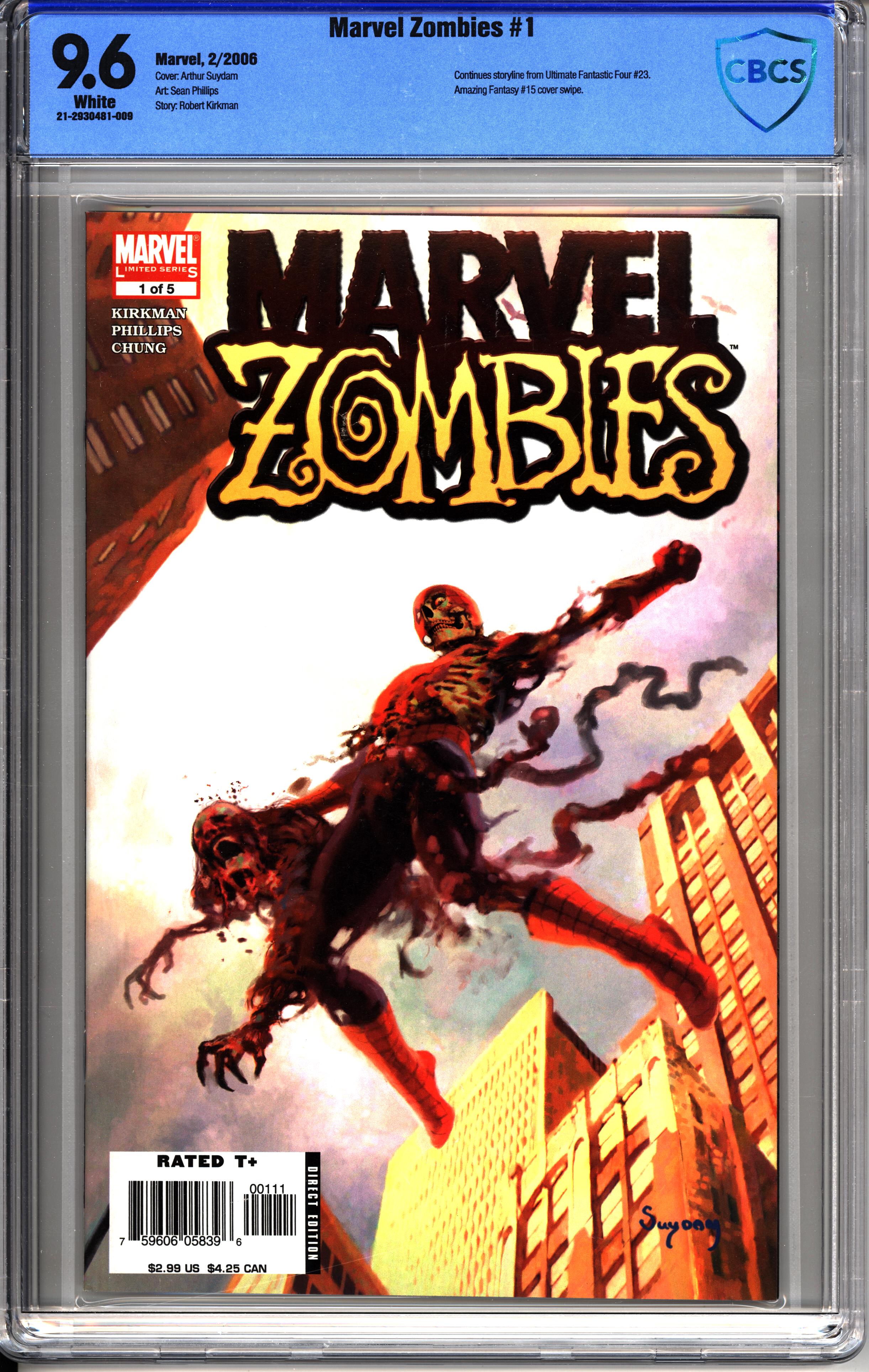 Marvel Zombies #1 - McFarlane Variant - Marvel - deals (2006) PGX Graded 9.6