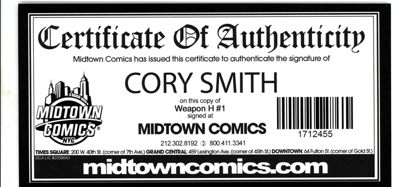 Weapon H #1 - Signed