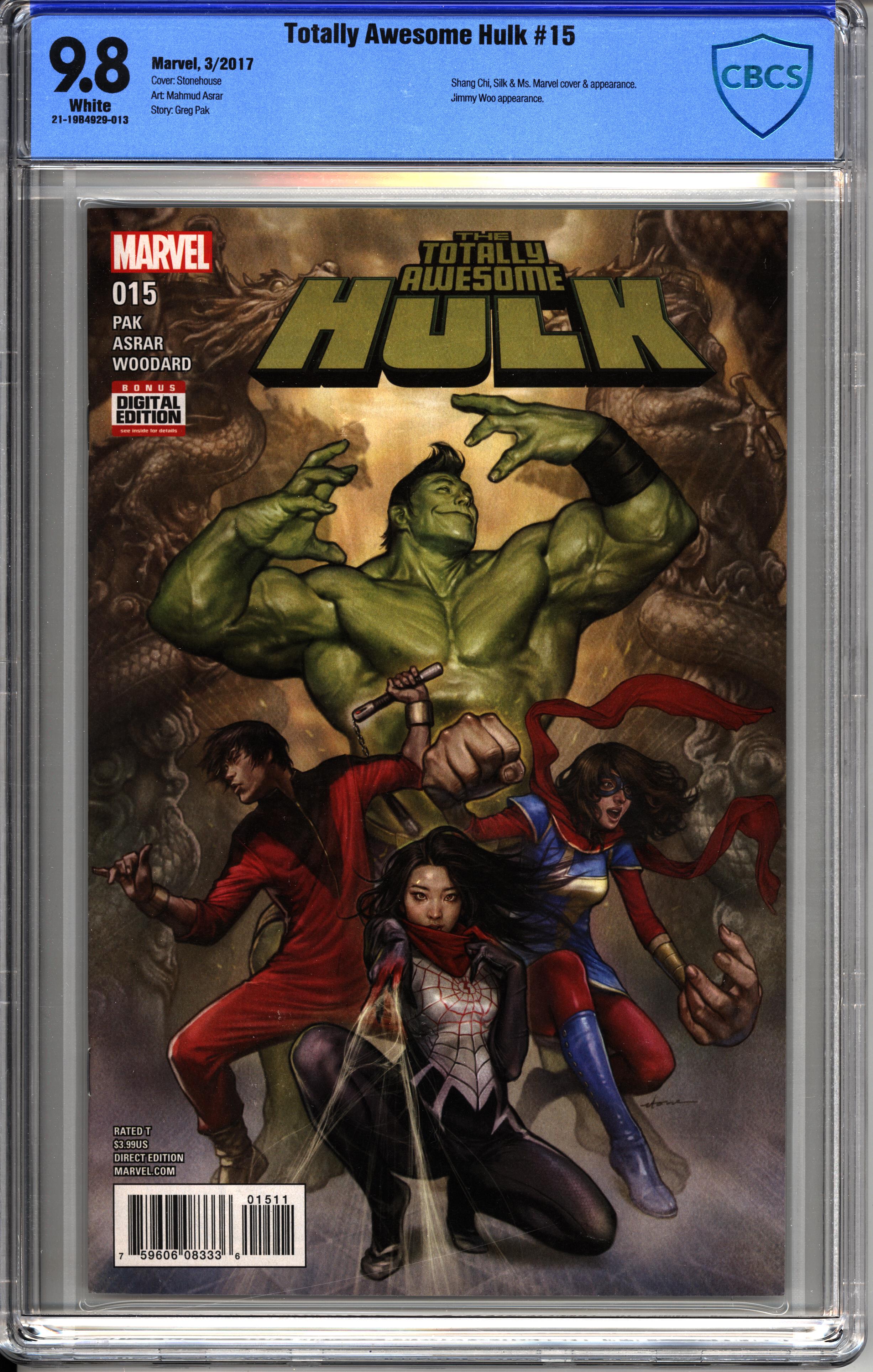 Totally Awesome Hulk #15 (2017) 1st Protectors - CBCS 9.8 Grade – The Hall  of Comics