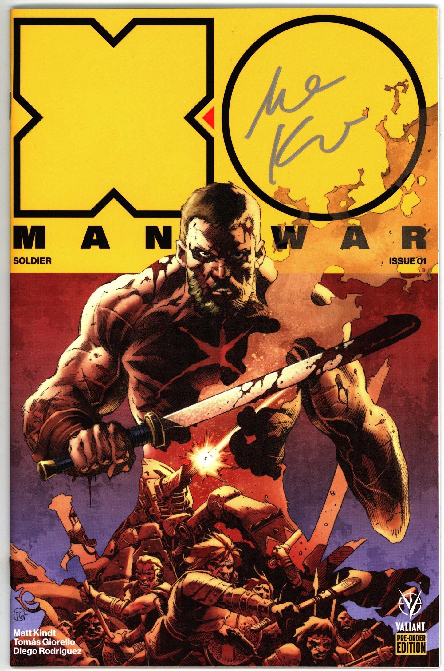 X-O Manowar #1 (2017) Pre-Order Variant Signed