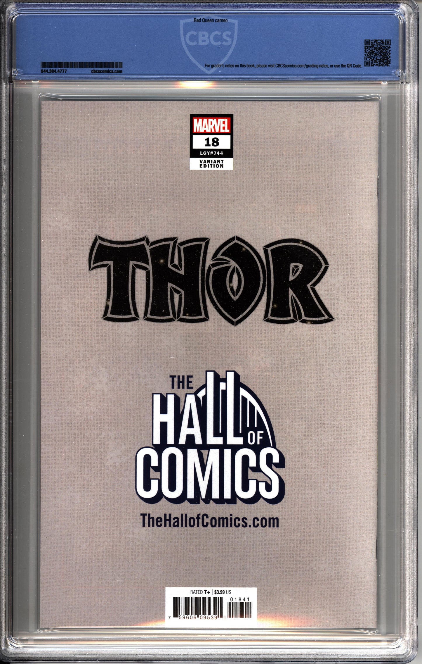 Thor #18 (2020) Daniel W Johnson Exclusive CBCS 9.9 Grade Throg/Journey into Mystery Homage