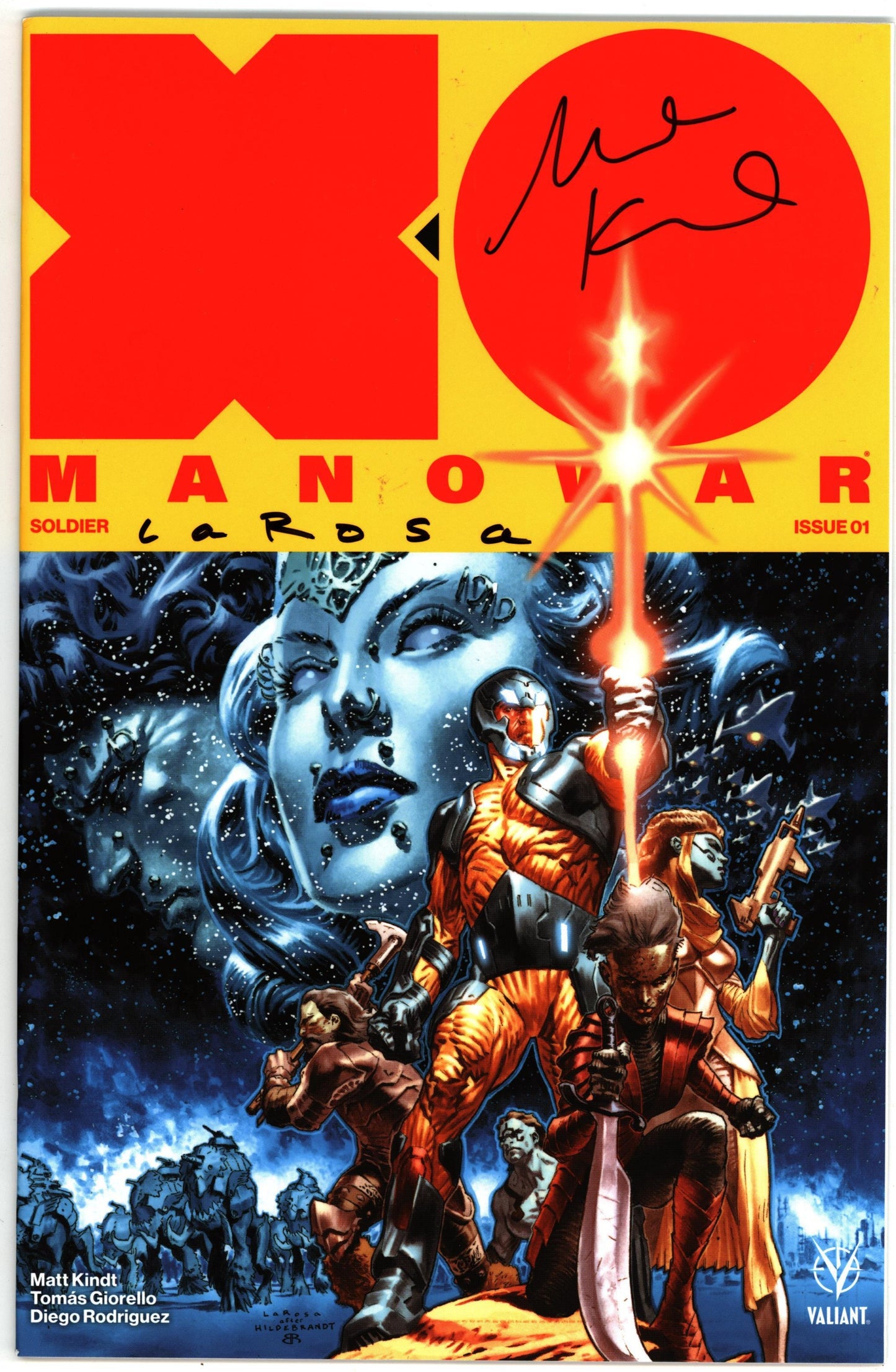 X-O Manowar #1 (2017) 2nd Print Signed
