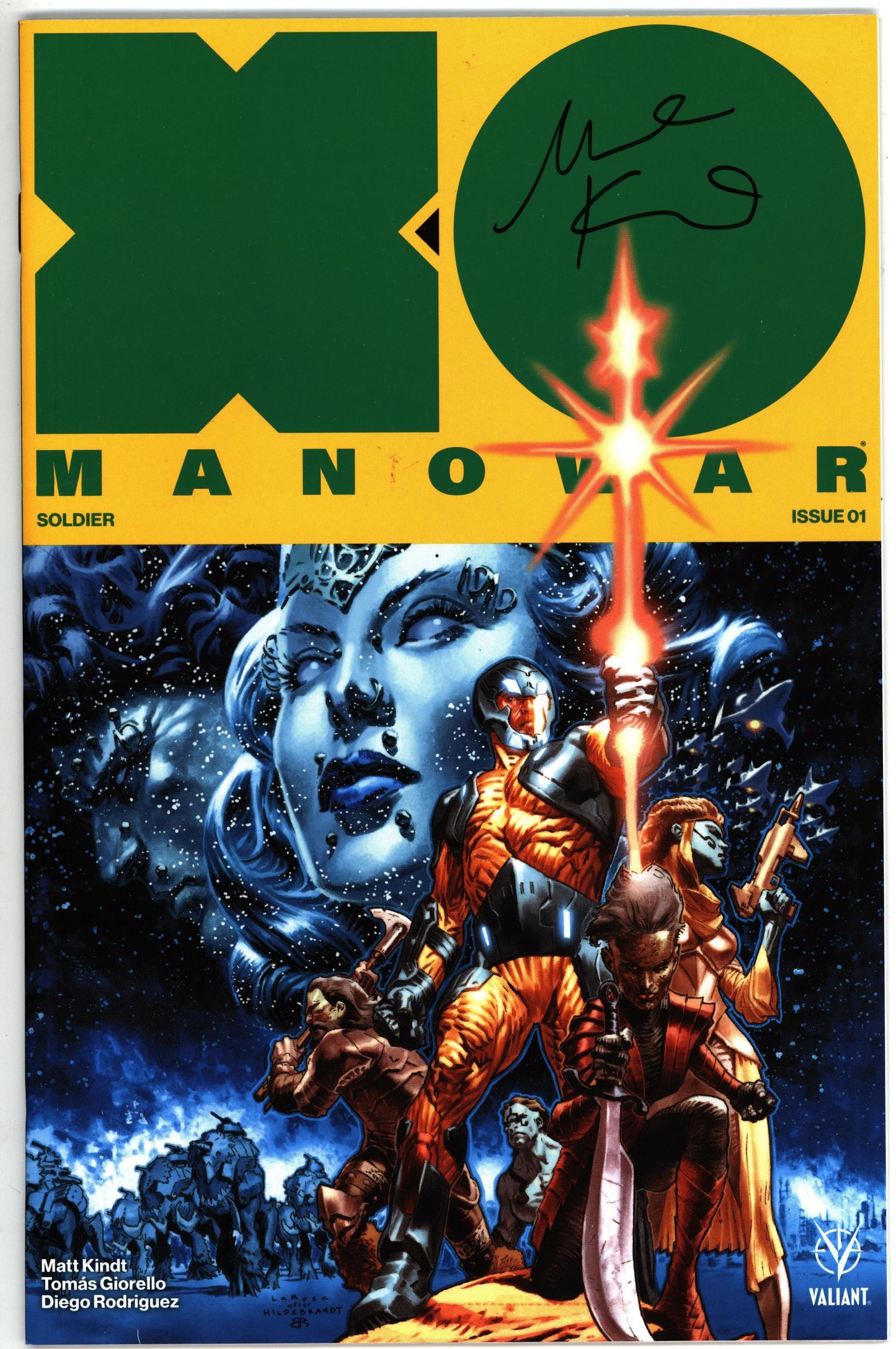 X-O Manowar #1 (2017) 3rd Print Signed
