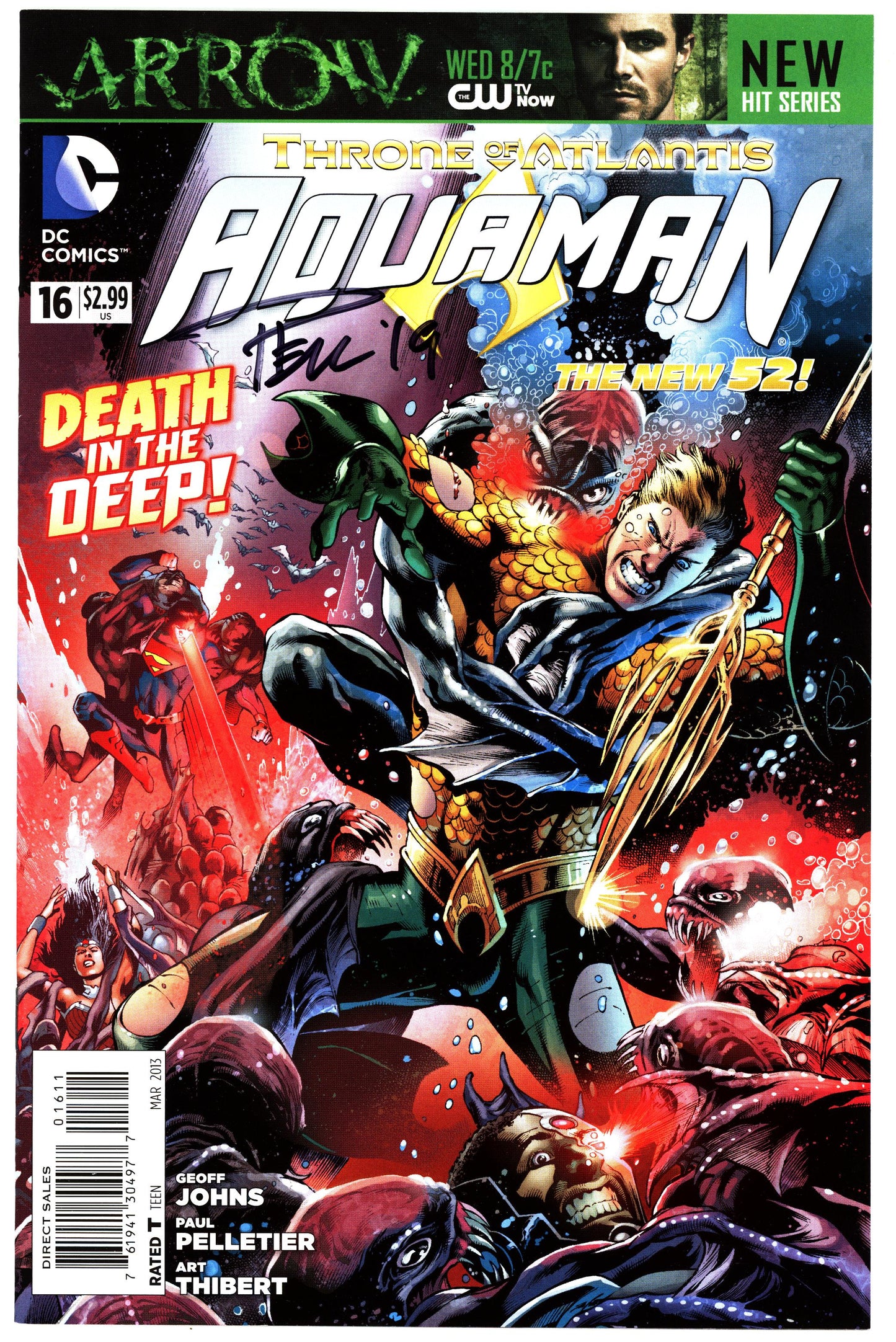 Aquaman (2011) #16 - Signed