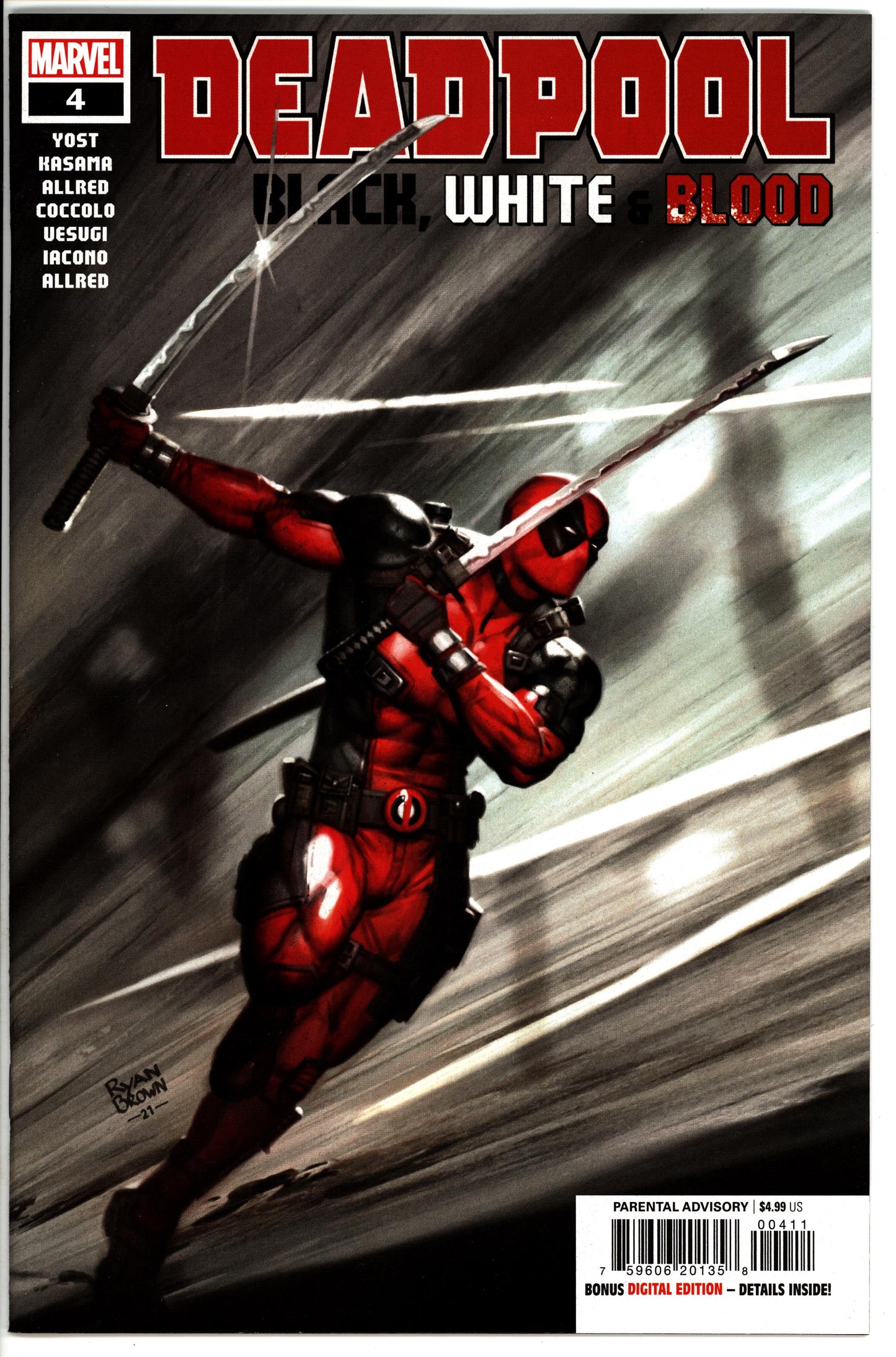 Deadpool Black White and Blood #4