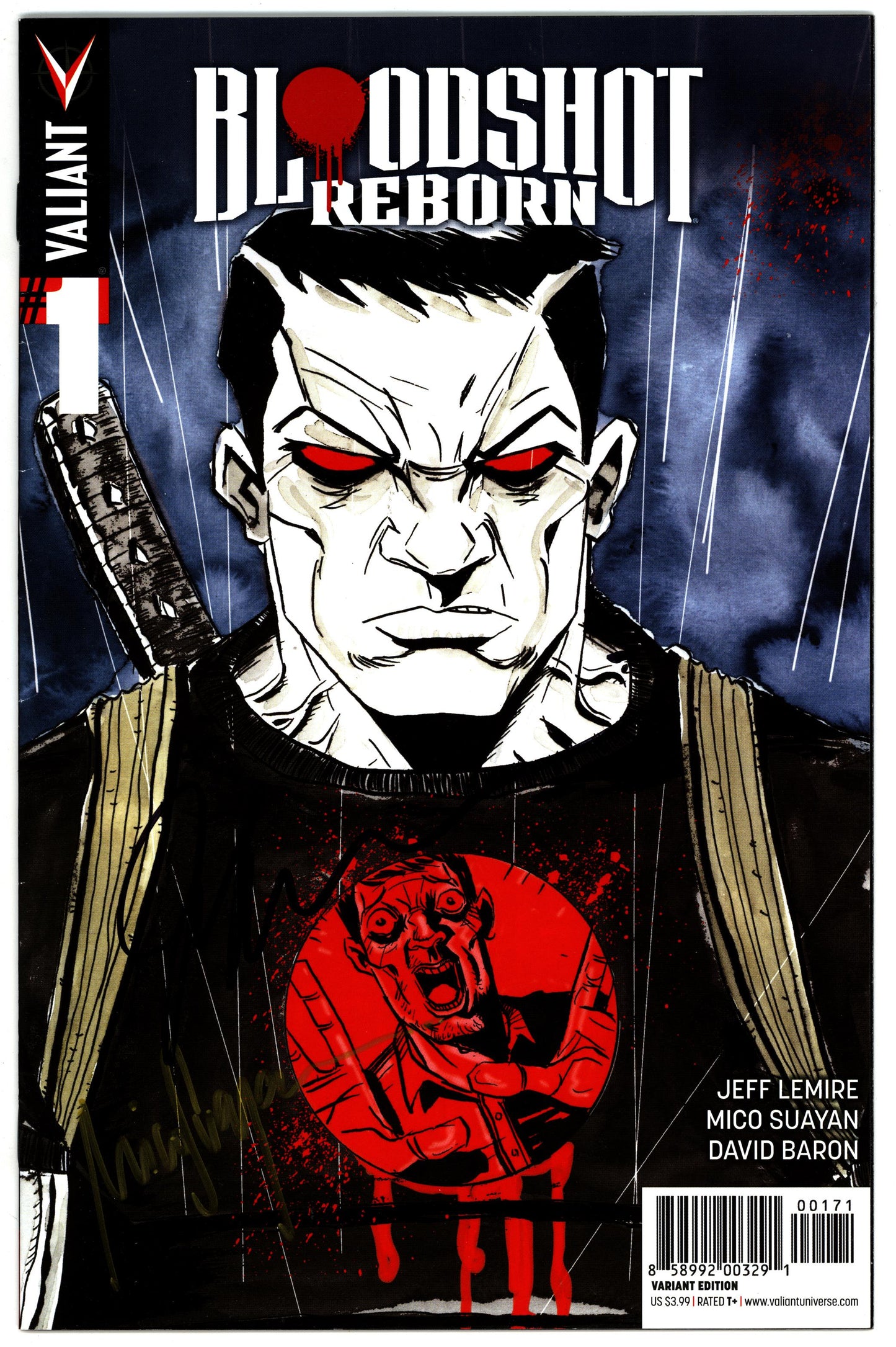 Bloodshot Reborn #1 - 2x Signed