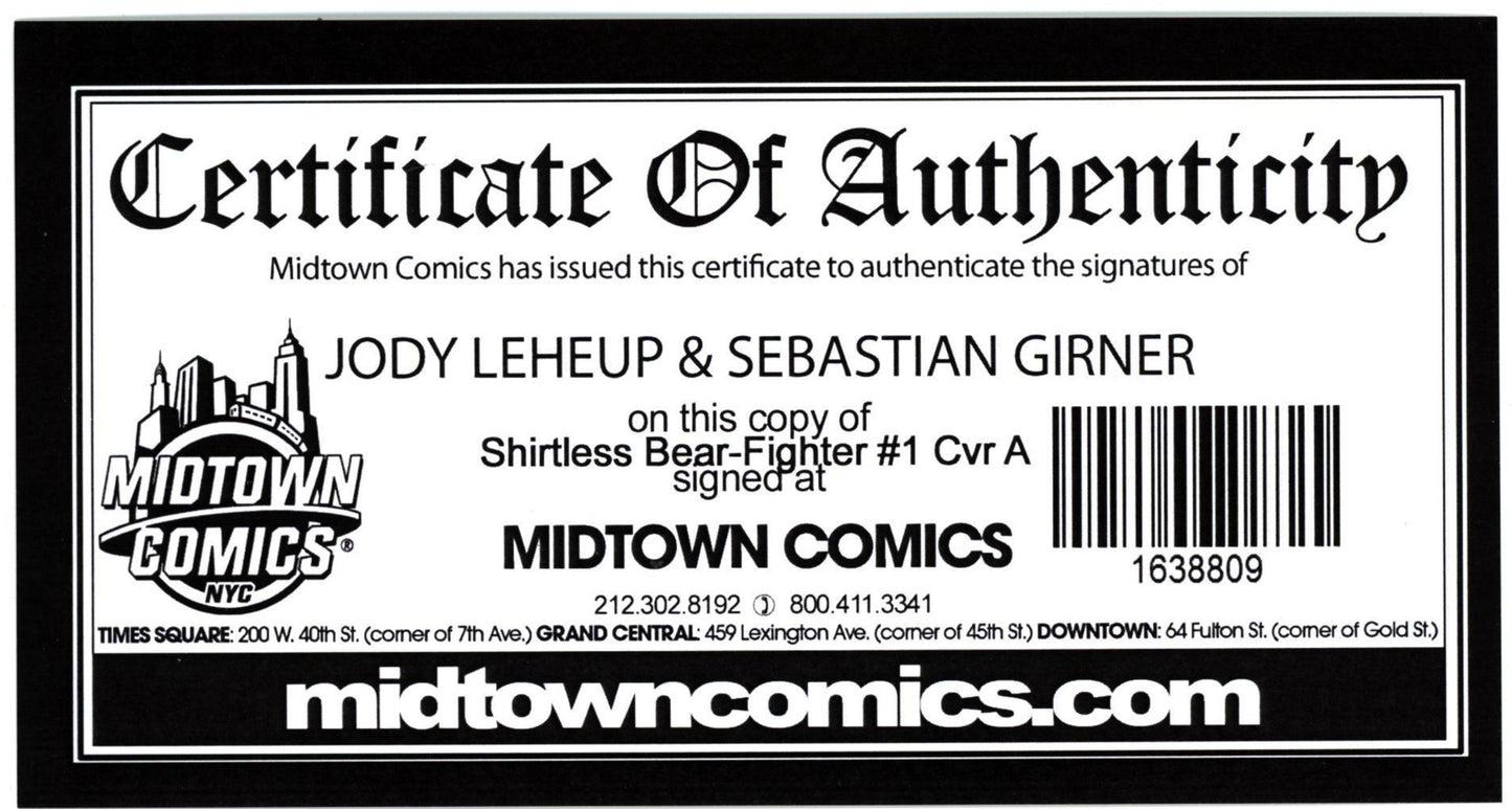 Shirtless Bear Fighter #1 - 2x Signed