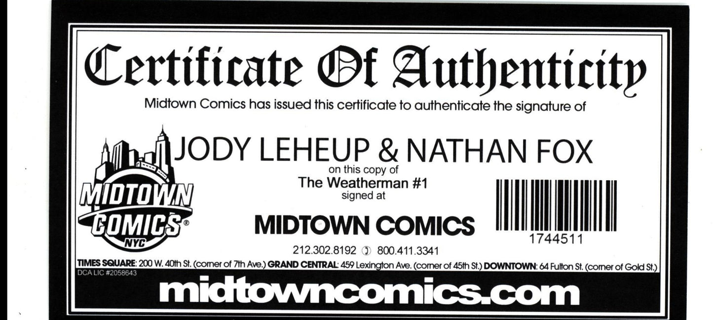 Weatherman #1 - 2x Signed