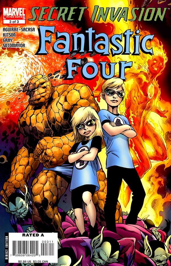 Secret Invasion Fantastic Four 3x Set