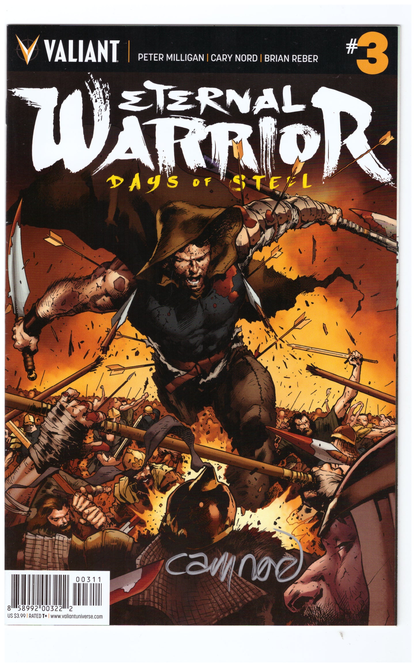 Eternal Warrior Days of Steel # 3 signé