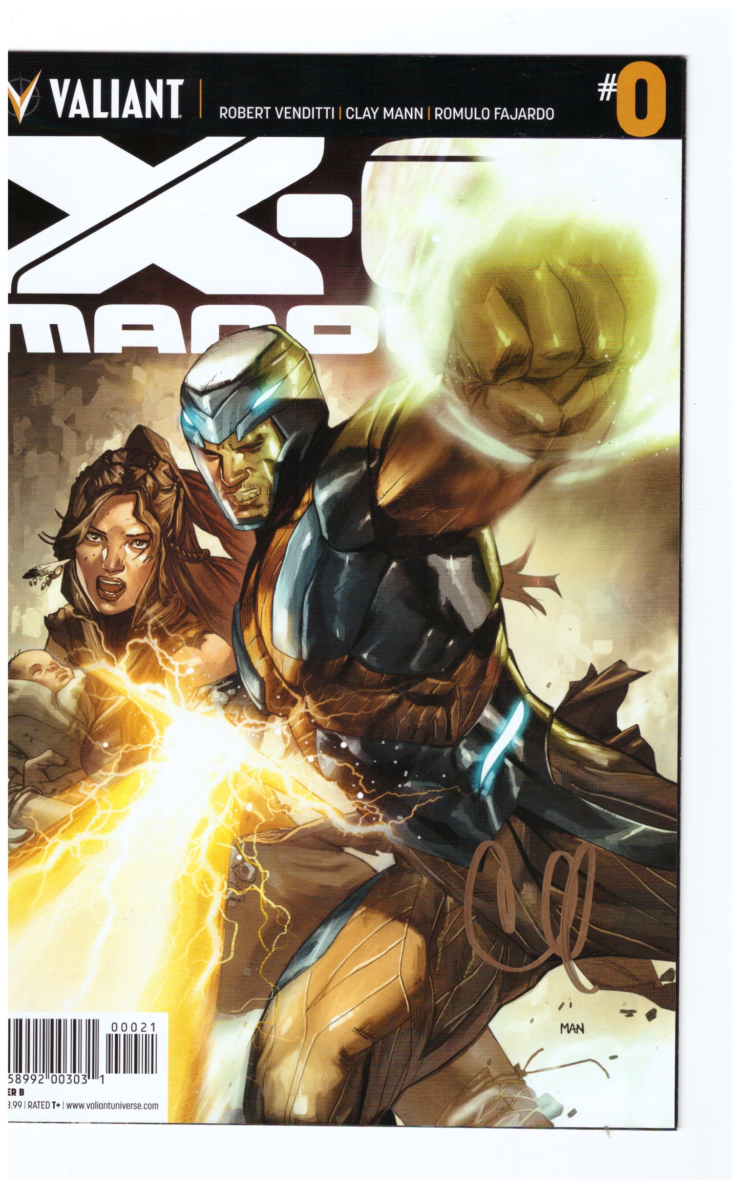 X-O Manowar #0 (2012) Signed