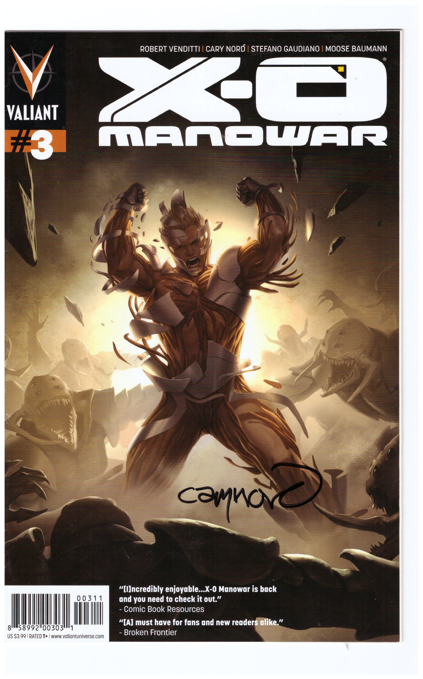 X-O Manowar #3 (2012) Signed