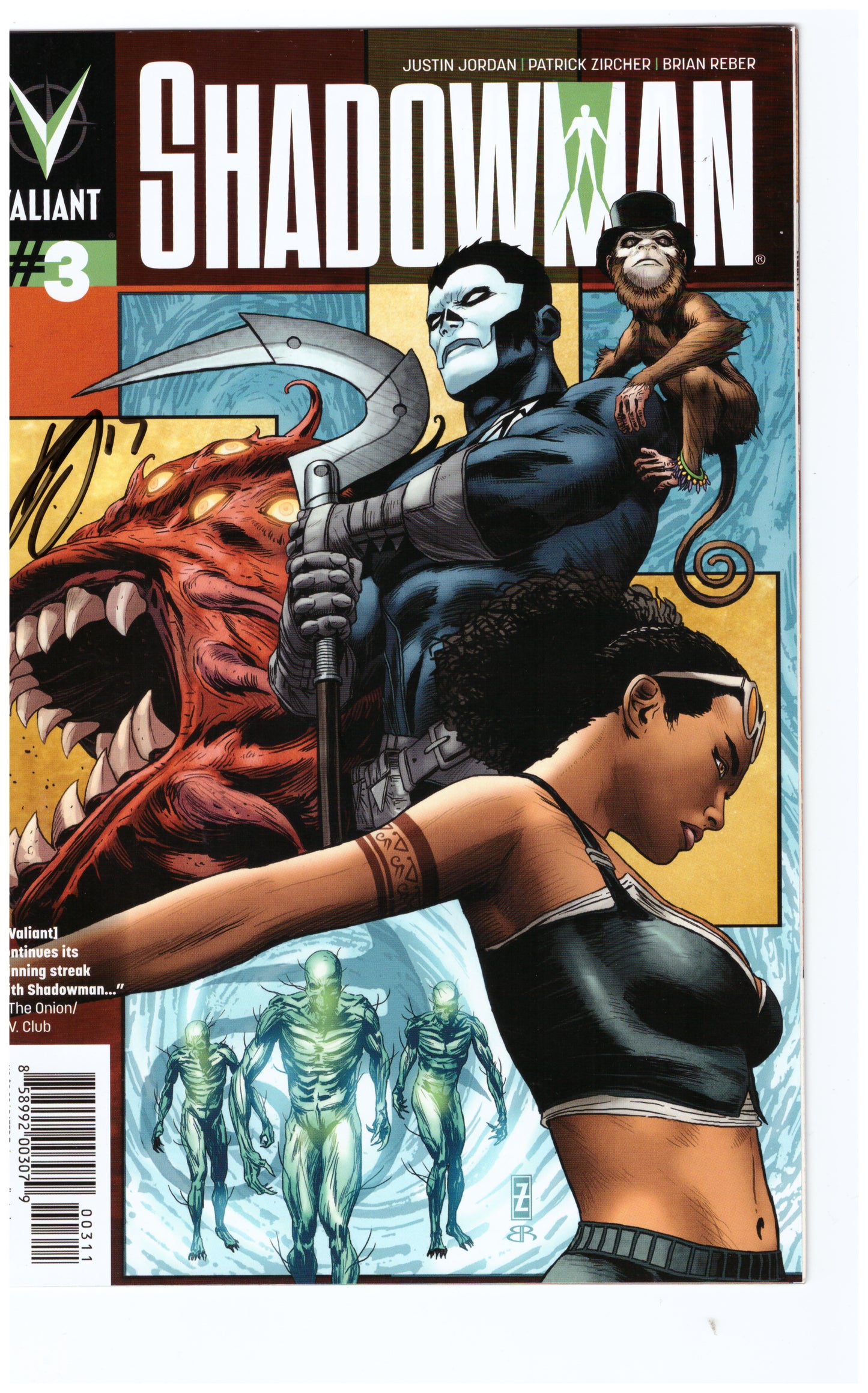 Shadowman (2012) # 3 signé