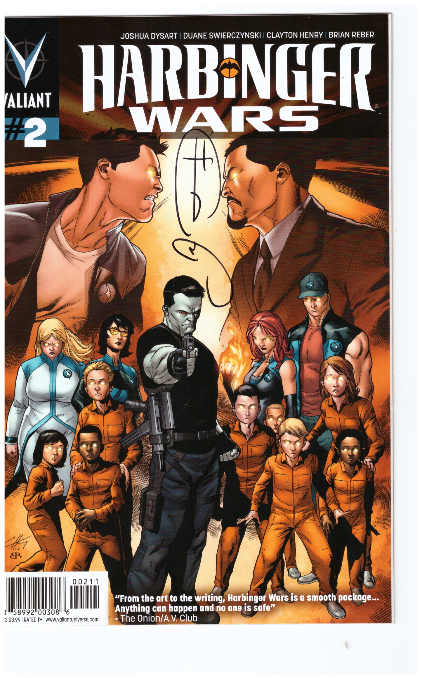 Harbinger Wars #2 Signed