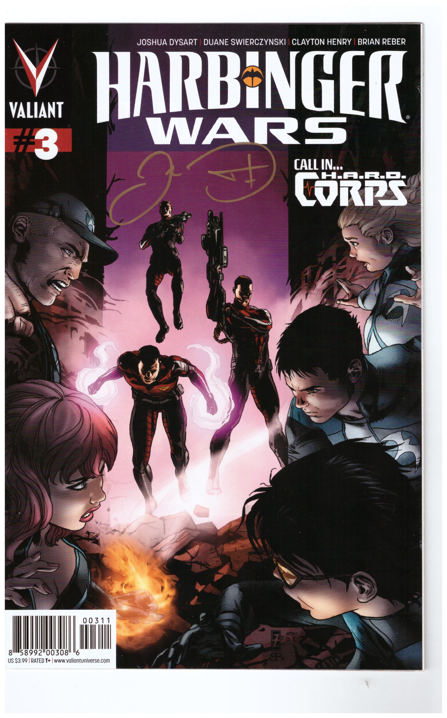 Harbinger Wars #3 Signed