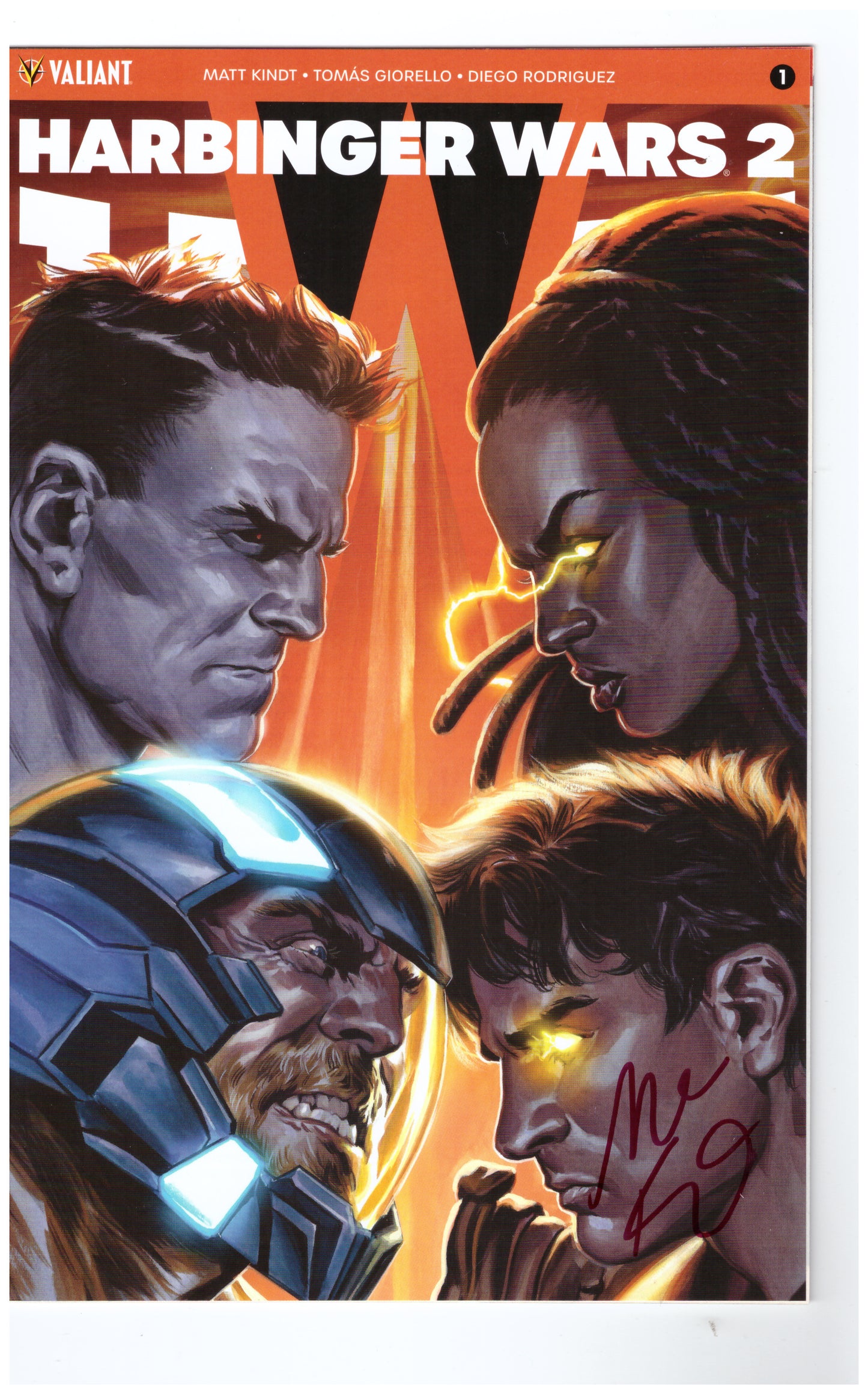 Harbinger Wars 2 #1 Variante signée