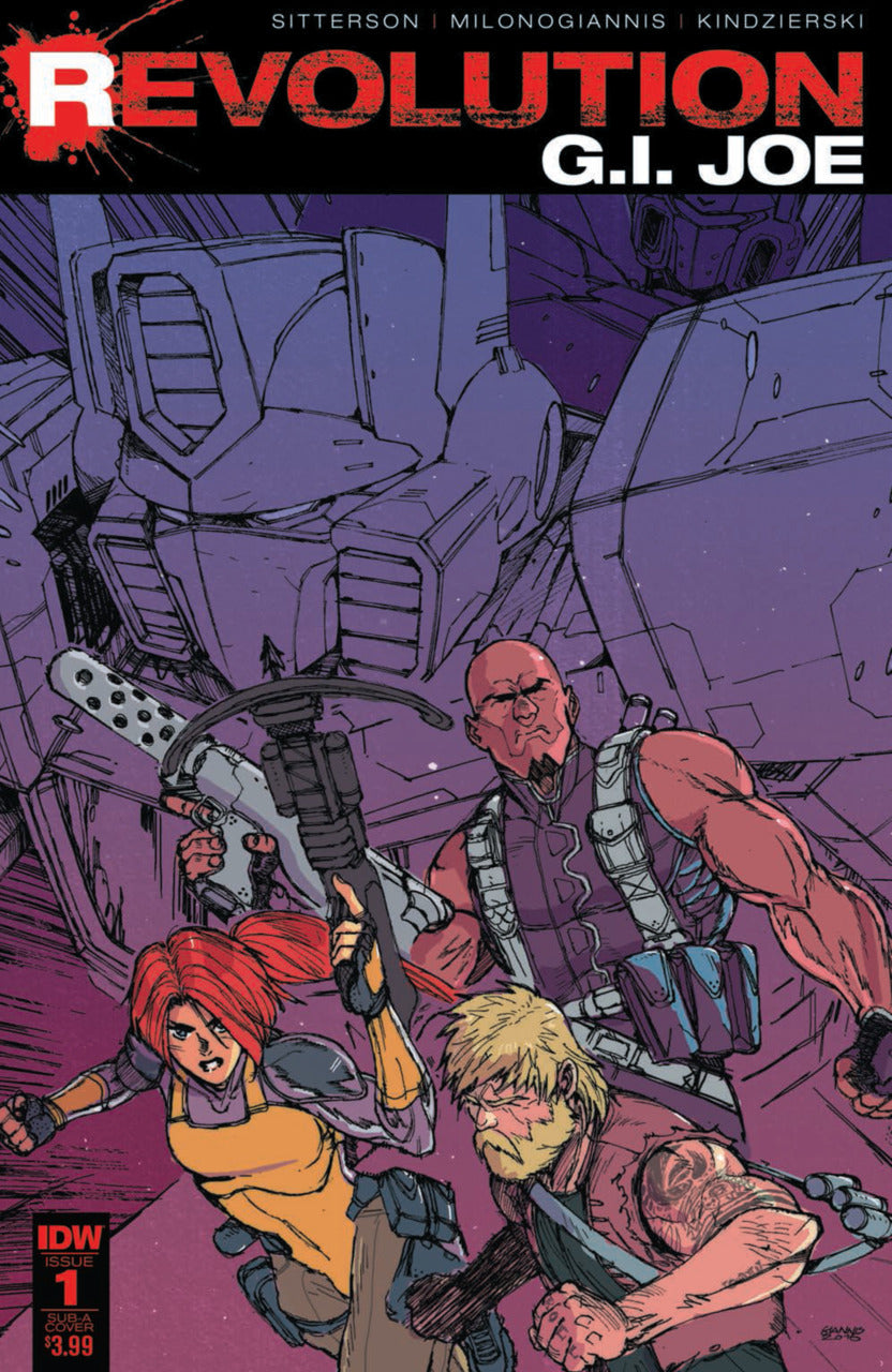 Révolution : couverture de GI Joe #1 B
