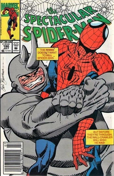 Spectacular Spider-Man (1976) #190 Newsstand