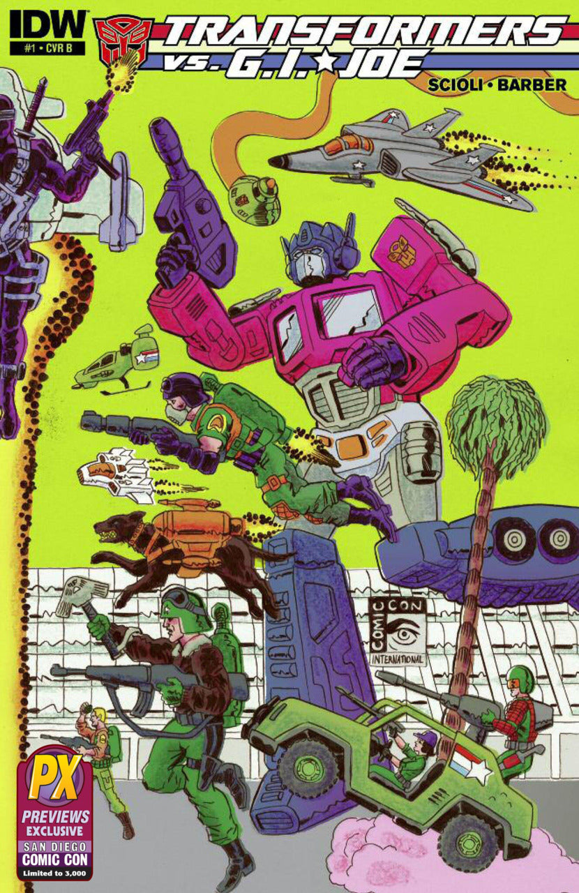 Transformers vs GI Joe #1 - SDCC Variant Set
