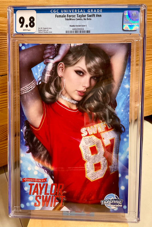 Female Force: Taylor Swift (2023) CGC 9.8 - Shikarri Cvr C Variant #682 of 1000