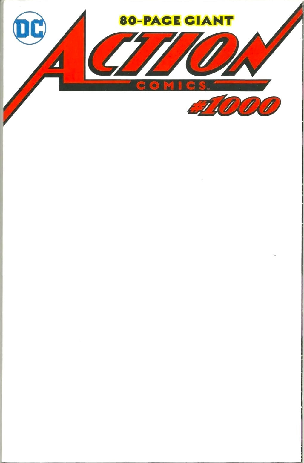 Action Comics #1000 (2018) Blank Sketch Variant