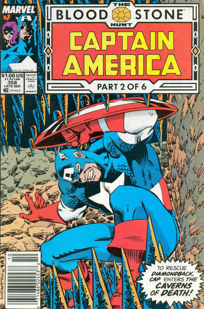 Captain America: The Blood Stone Hunt (1989) - Complete 6 Issue Set