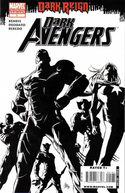 Dark Avengers (2009) #1 - 3rd Printing Sketch Variant