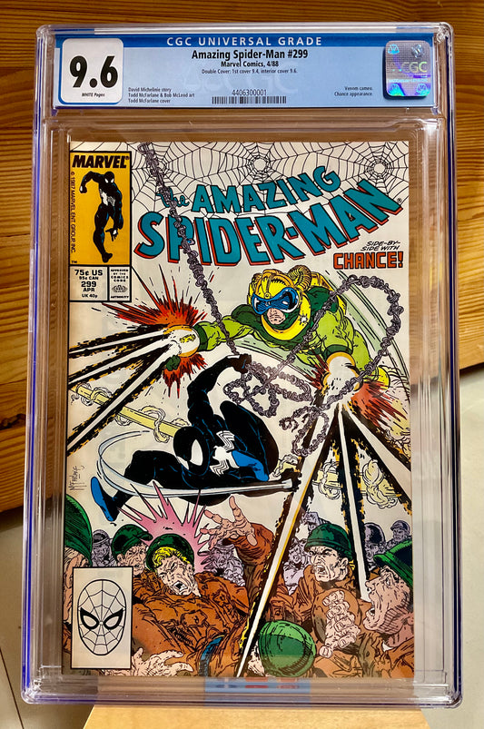 Amazing Spider-Man #299 (1988) Rare DOUBLE COVER - 1st Venom Cameo