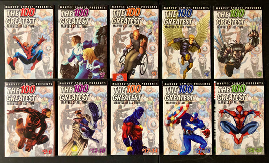 Marvel Comics Presents- The 100 Greatest Marvels of All Time Full 10x Set (2001)