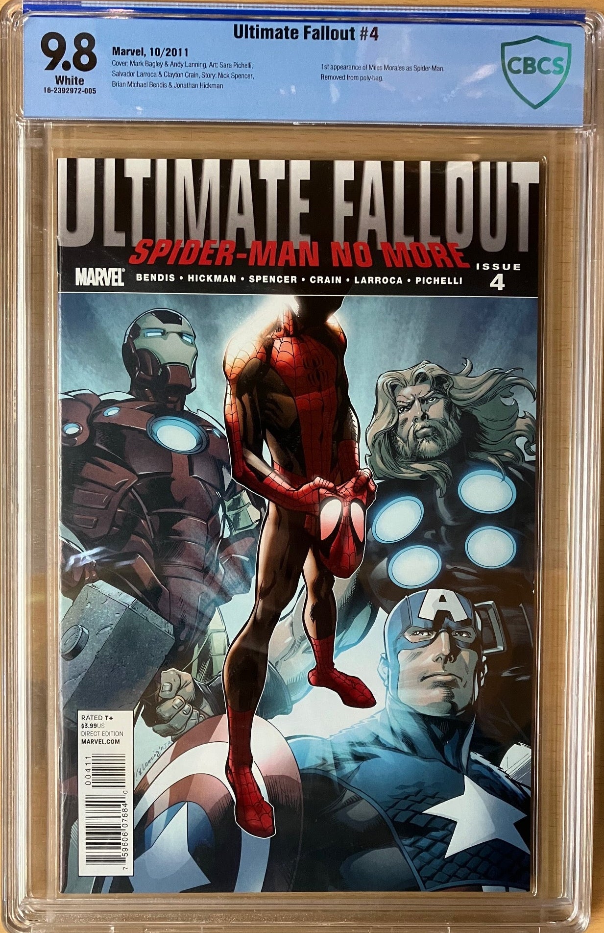 Ultimate Fallout #4 (2011) CBCS 9.8 - 1st Miles Morales as Spider-Man