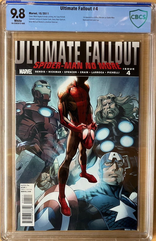 Ultimate Fallout #4 (2011) CBCS 9.8 - 1st Miles Morales as Spider-Man