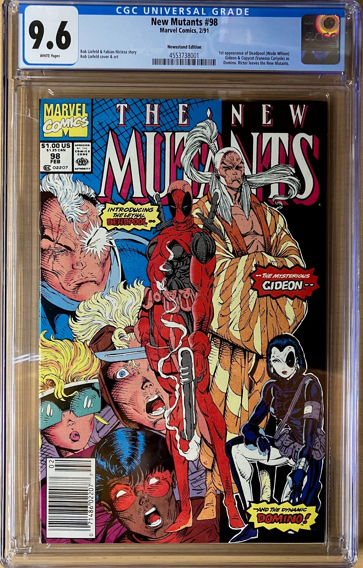 New Mutants (1983) #98 - CGC 9.6 - 1st Deadpool