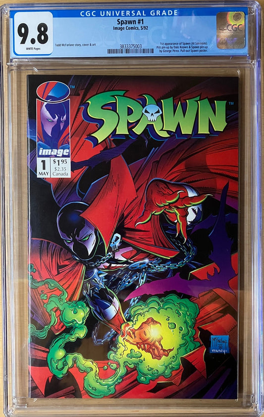 Spawn (1992) #1 - CGC 9.8 - 1st Spawn (AJ Simmons)