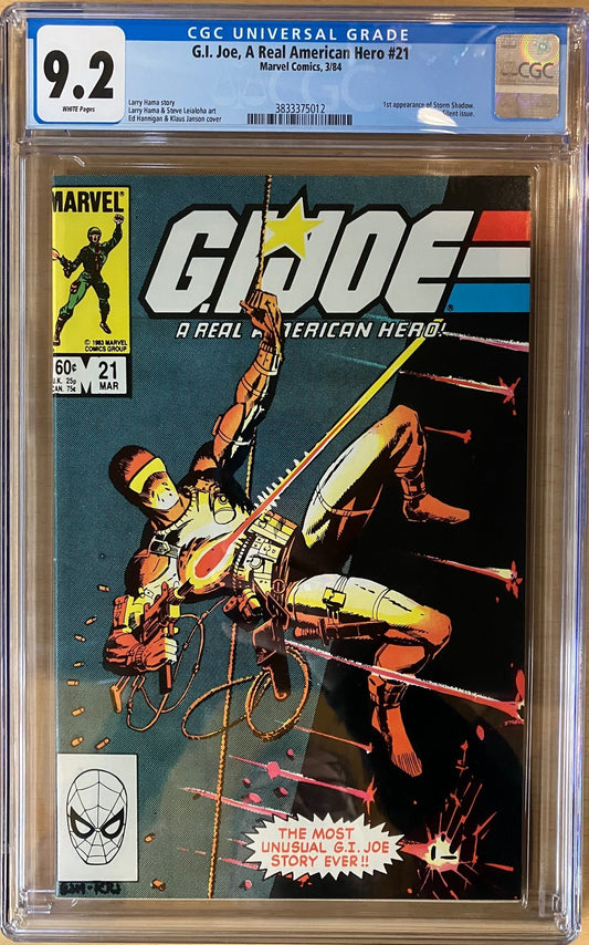 GI Joe Real American Hero (1982) #21 - CGC 9.2 - 1st Storm Shadow