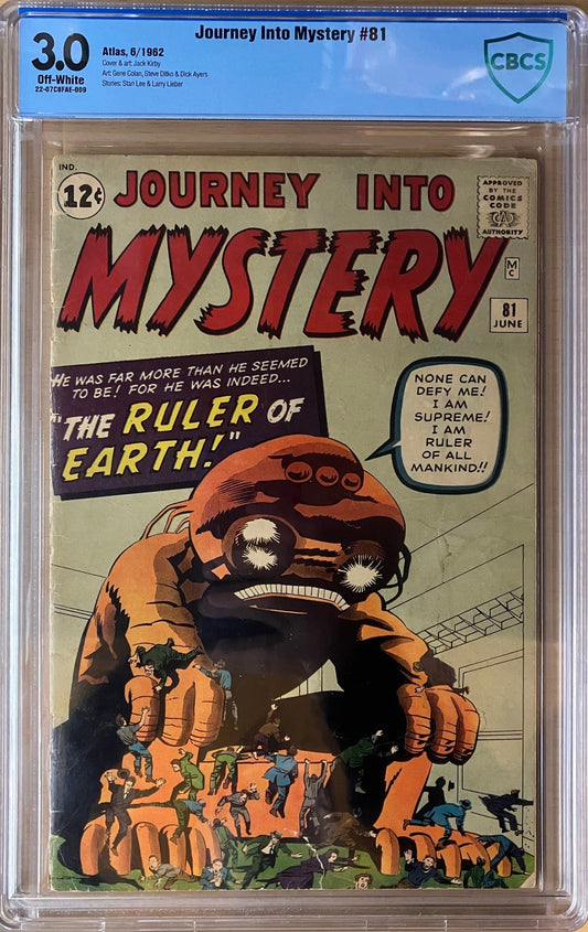 Journey Into Mystery #81 (1962) CBCS Universal 3.0 Grade - Atlas Comics