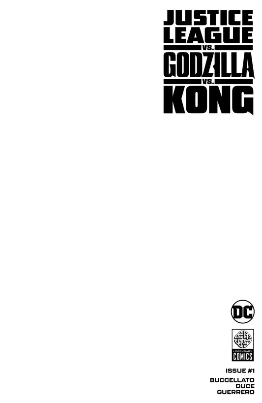 Justice League vs. Godzilla vs. Kong #1 (2023) Blank Sketch Variant